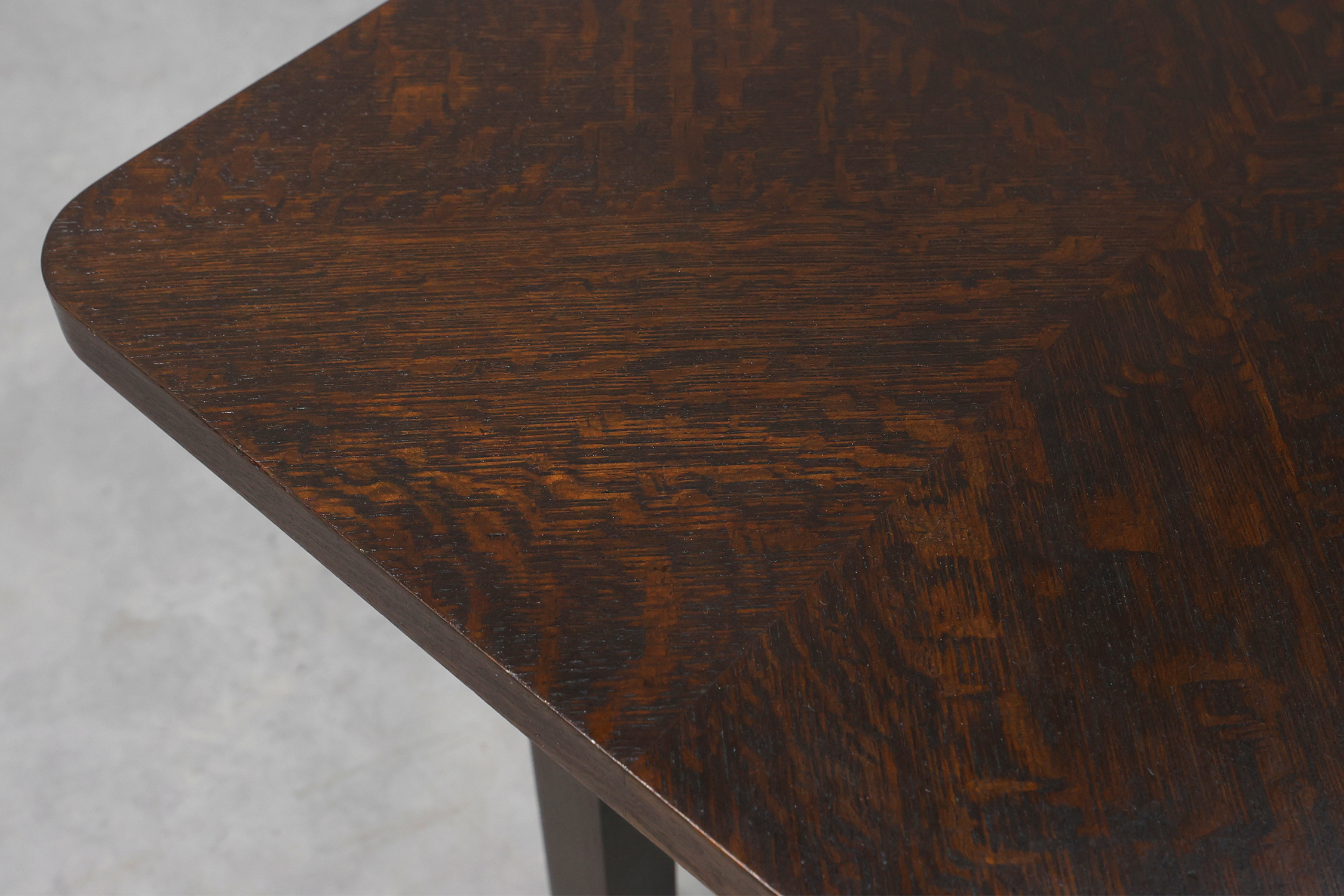 Art Deco square Oak Side Table, France, circa 1920thumbnail